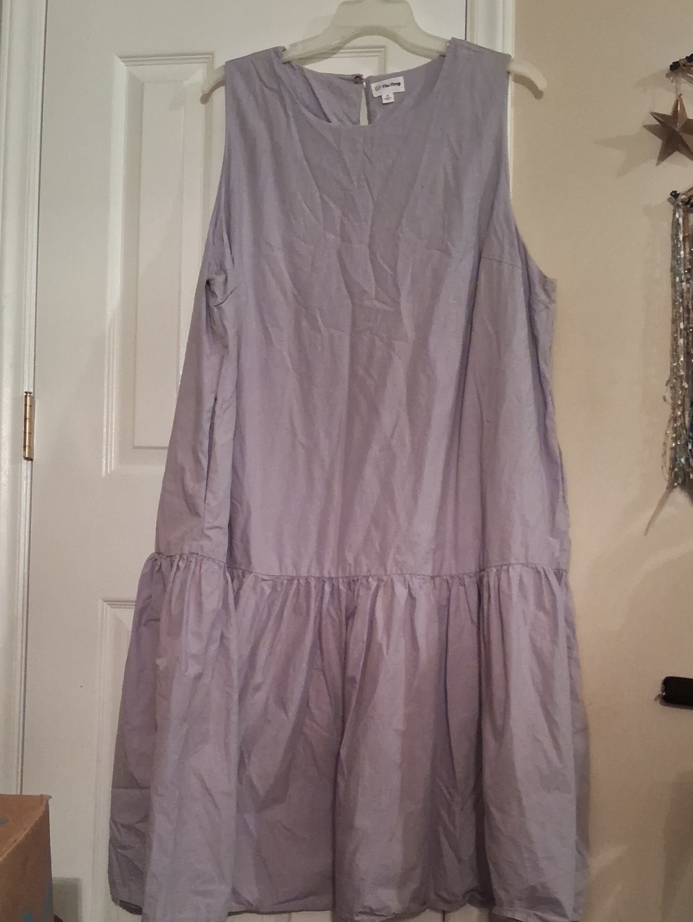 New Day Sleeveless Lilac Tiered Casual Dress